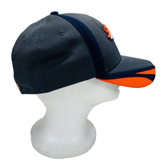 New Era Denver Broncos Hat Cap Size M/L Orange Blue Flex Stretch Fitted 39Thirty - Picture 2 of 8